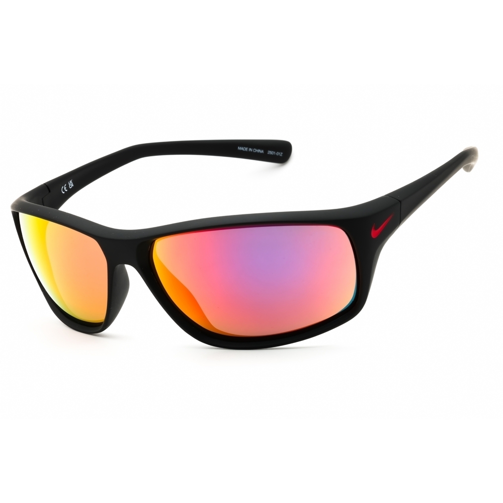 NWT Nike ADRENALINE FQ4602 Matte Black-Grey Rectangle 64mm Sunglasses